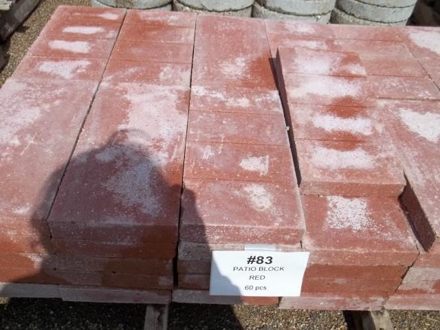 Patio Block Red 1 58&quotHx7 58&...