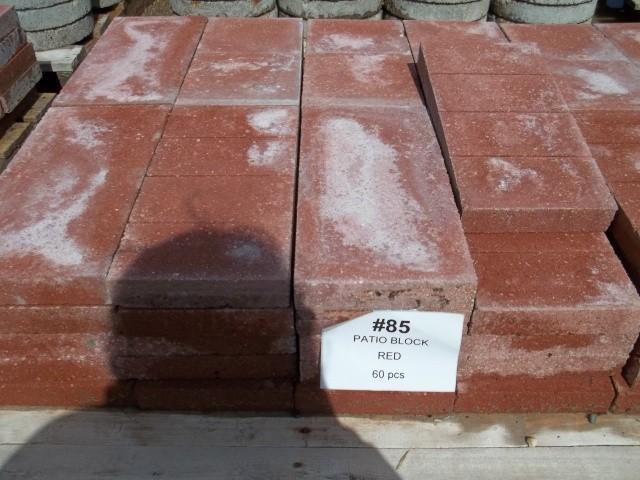 Patio Block Red 1 58&quotHx7 58&...