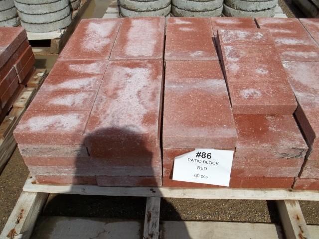 Patio Block Red 1 58&quotHx7 58&...