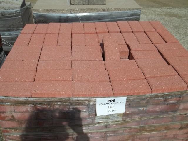 Holland 4.5 Paver Red QTY 540,PALLE...