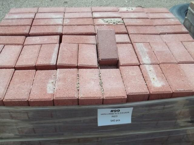 Holland 4.5 Paver Red QTY 540,PALLE...