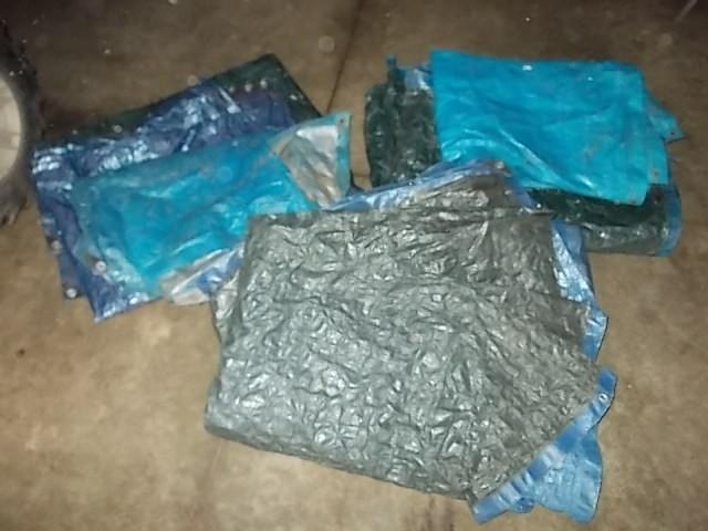 lot 11 image: Lot Of 7-Assorted Good Tarps  ...