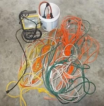 lot 28 image: Halogen Work Light, Large Lot Of As...