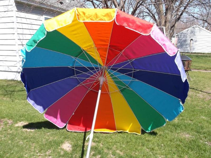 Very nice beach umbrella looks bran...