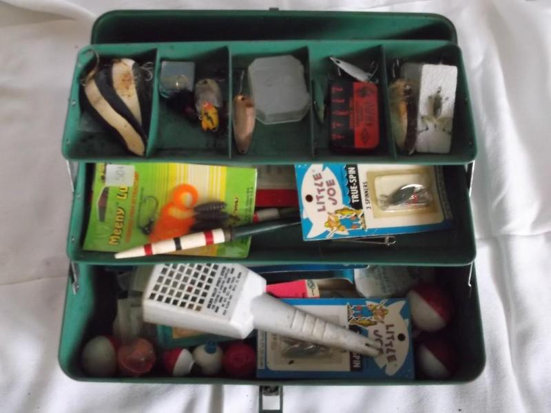 Vintage Liberty tackle box loaded w...