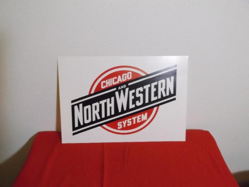 Heavy gage cardboard railroad sign ...