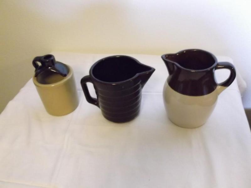3 Nice ceramic pieces one has a sma...
