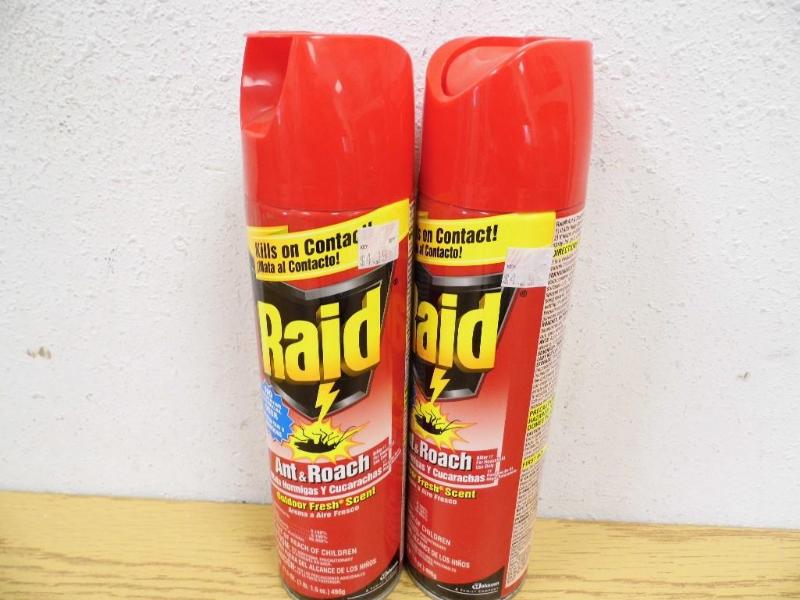 2 Cans Raid Ant & Roach