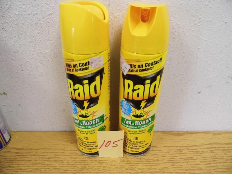 2 Cans Raid Ant & Roach
