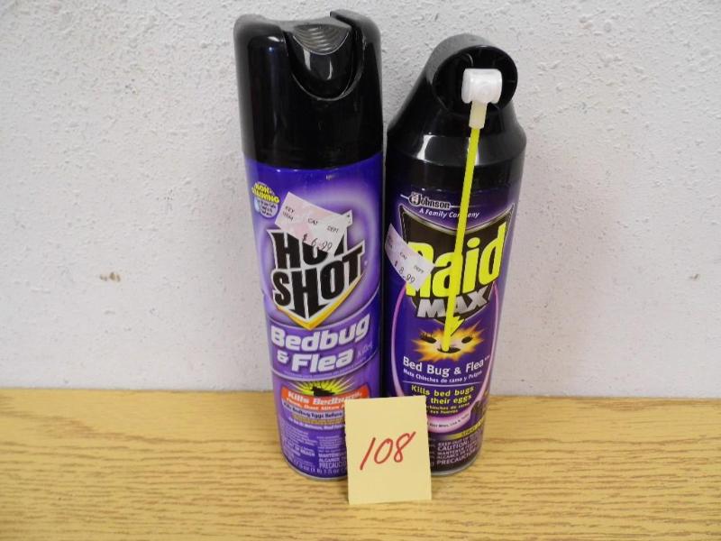 Raid Max Bed Bug & Flea and Hot Shot Bedbug & Flea