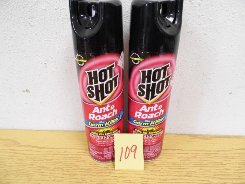 2 Cans of Hot Shot Ant & Roach
