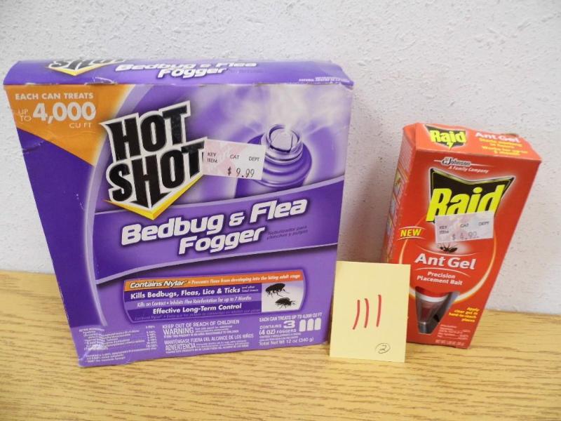 Hot Shot Bed Bug & Flea Fogger with Raid Ant Gel