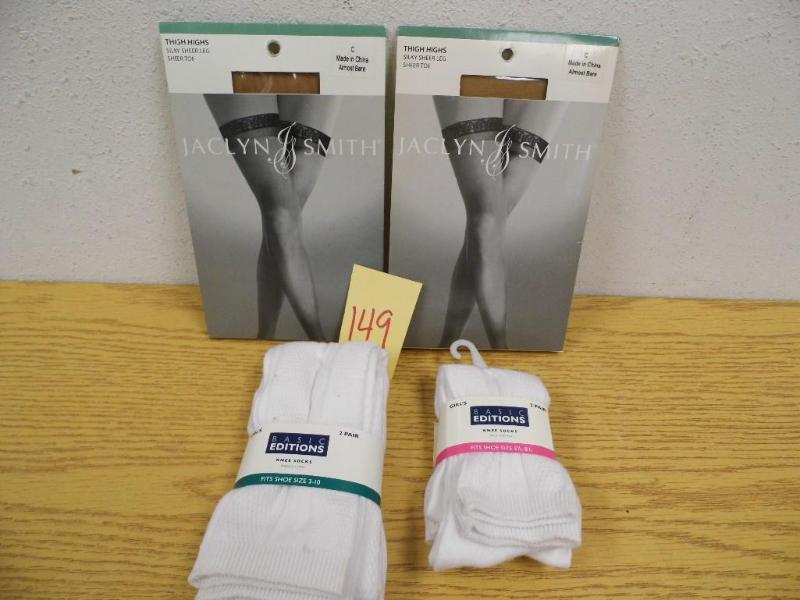 Jaclyn Smith Thigh Highs and Basic Edition Socks