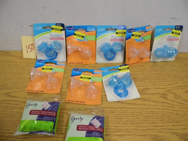 Trivent Bottle Nipples and Shower Caps