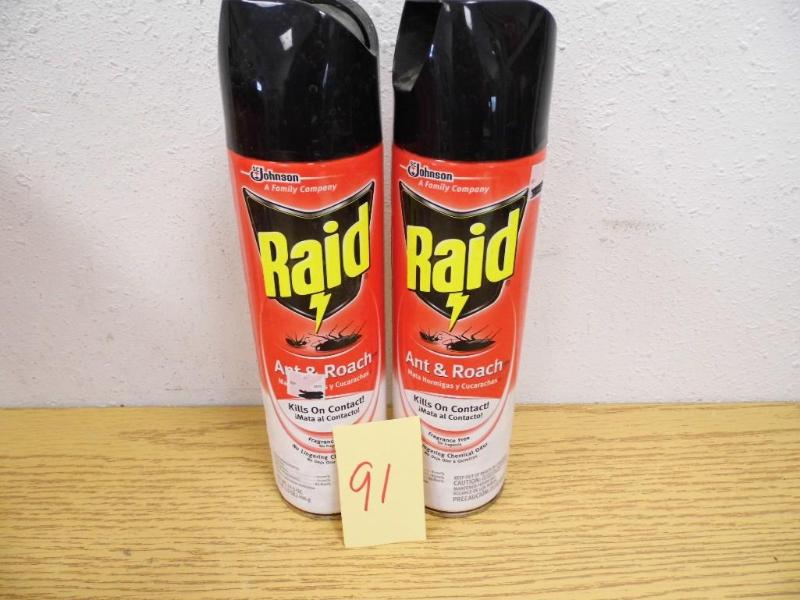 2 Cans Raid Ant & Roach