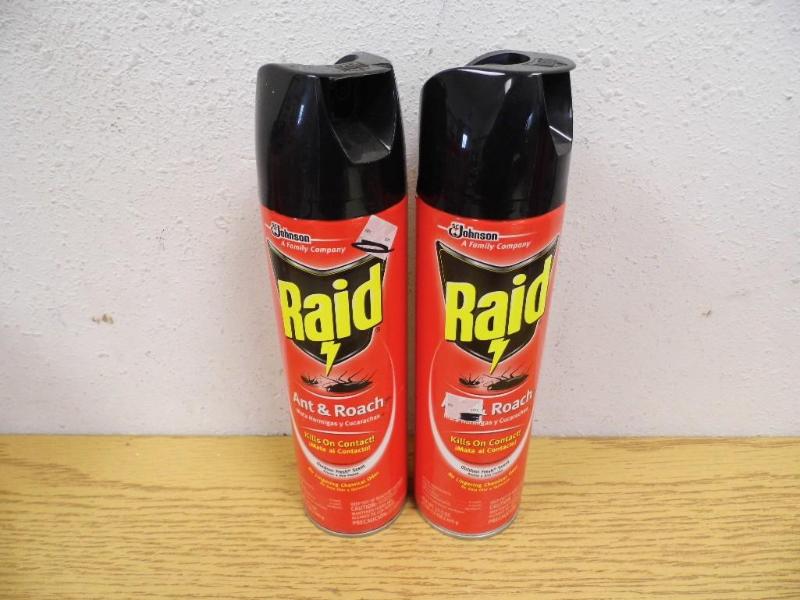 2 Cans Raid Ant & Roach