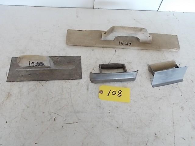 lot 108 image: (4) Cement Finishing Tools...