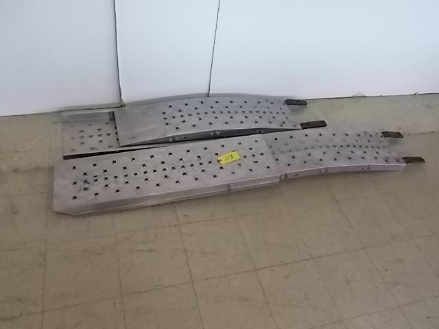 lot 113 image: Aluminum Fold Up Ramps, 7 Long, 75...