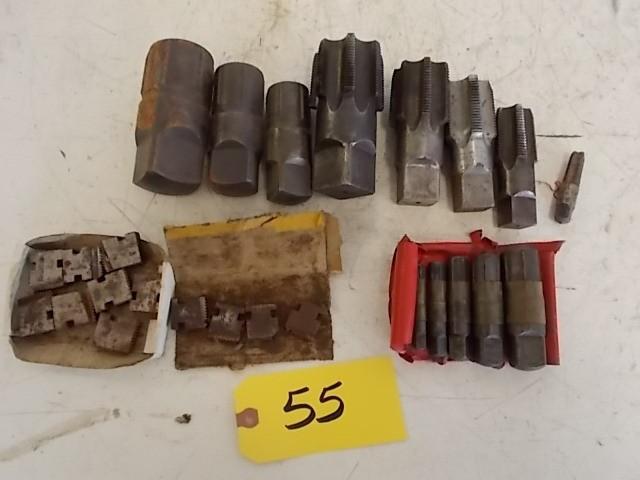 lot 55 image: Asstd Ridgid Taps, Dies, & Rea...