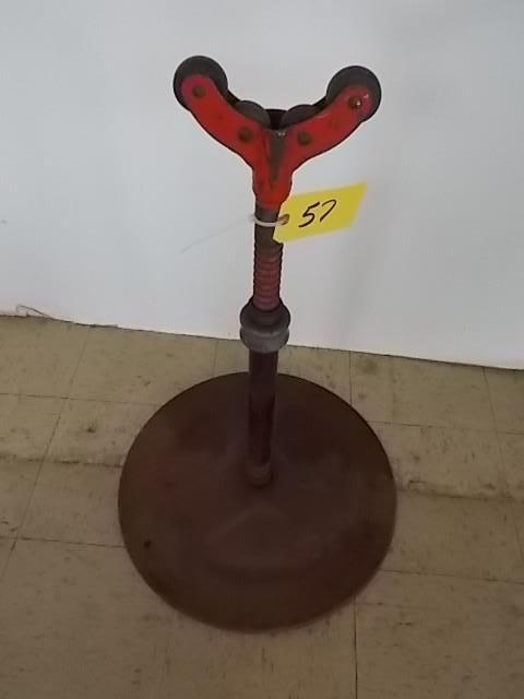 lot 57 image: No. 46 Pipe Stand, Adjustable Heigh...