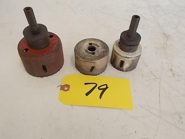 lot 79 image: (3) Asstd Hole Saws...
