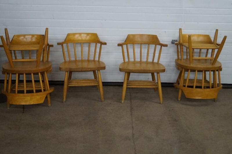 6 wooden chairs