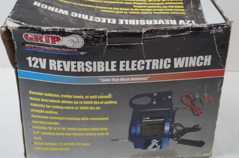 12v reversible electric winch
