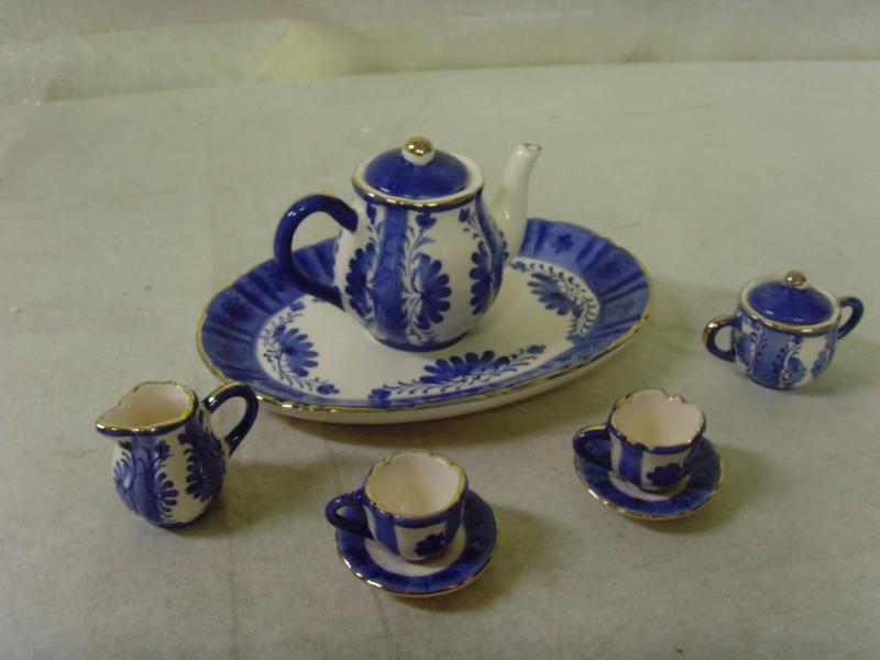 Porcelain Miniature Tea Set