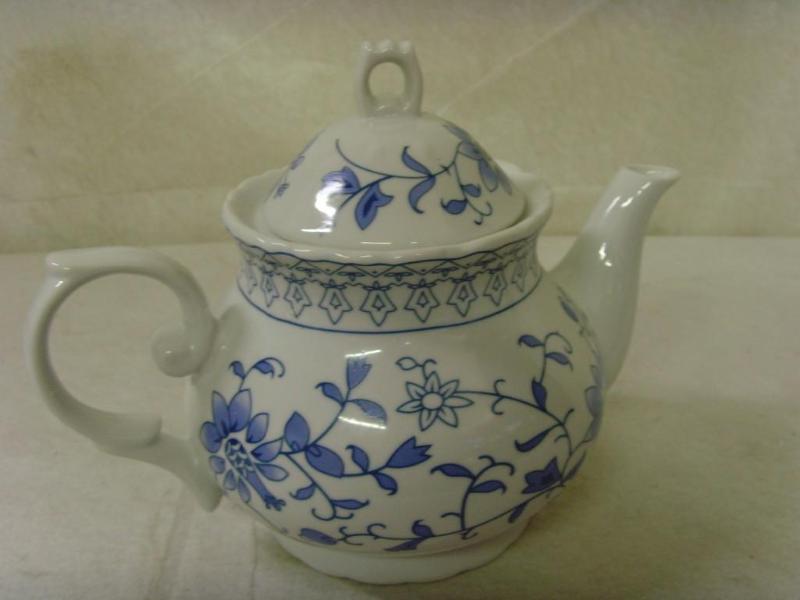 Blue Floral Teapot