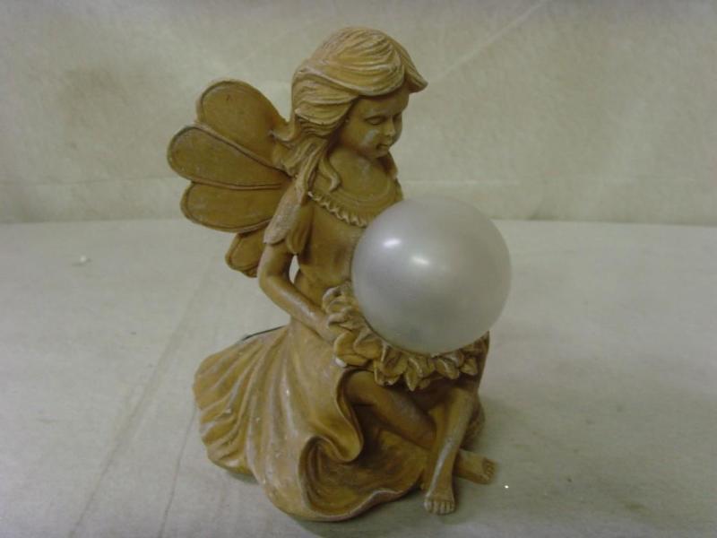 Angel With Solar Light Garden Decor