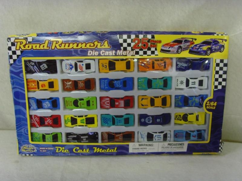 25 Piece Die Cast Metal Car Set