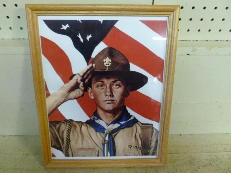Large Norman Rockwell - Boy Scouts ...