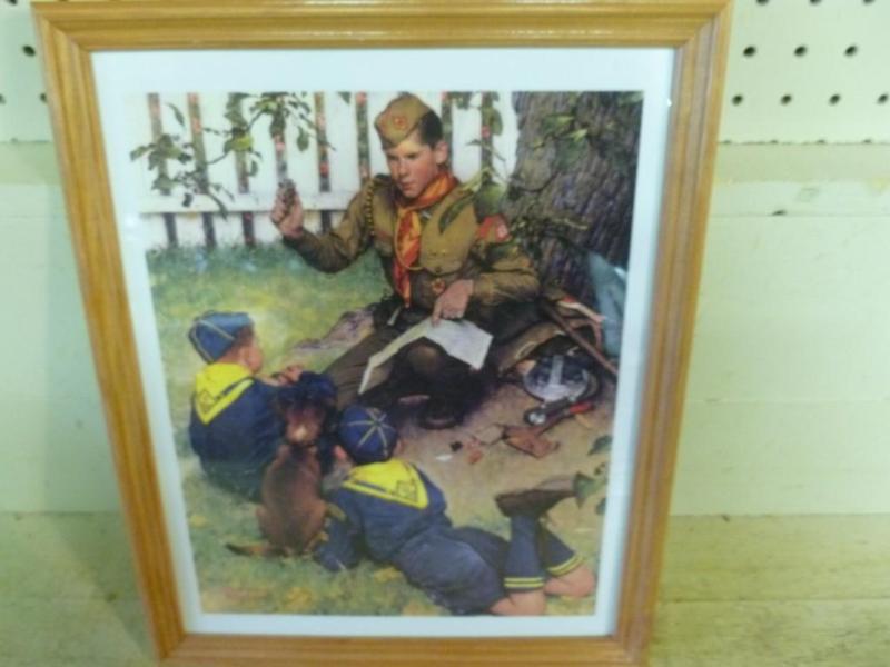 Large Norman Rockwell - Boy Scouts ...