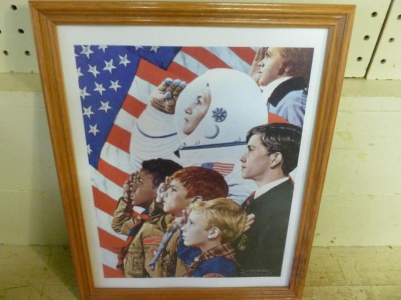 Large Norman Rockwell - Boy Scouts ...