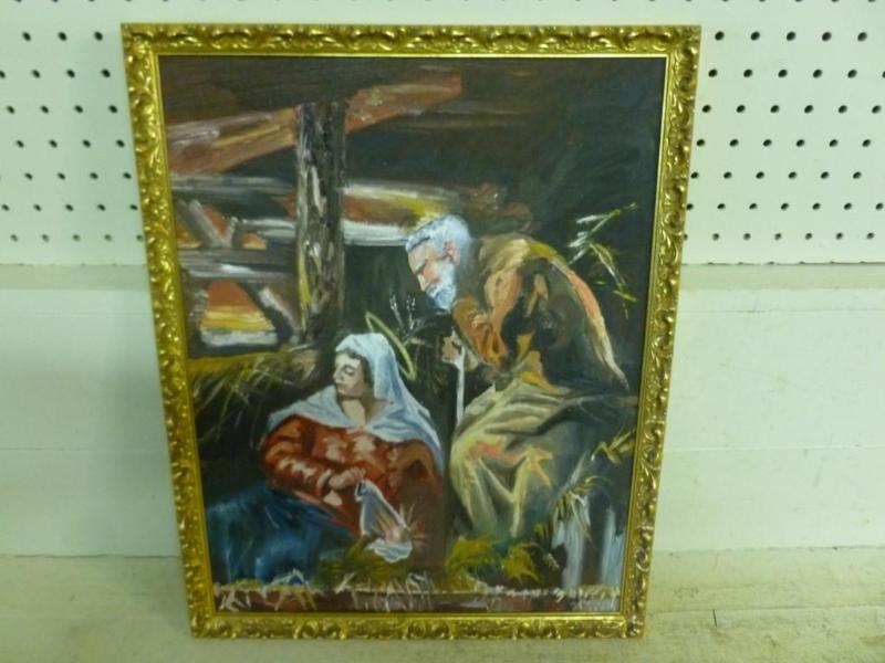 Wood Framed Original Oil On Canvas ...