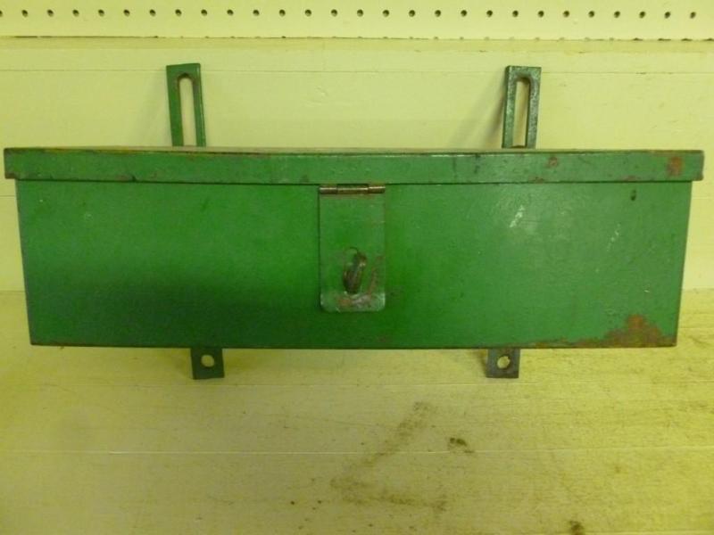 Large vintage implement tool box wi...