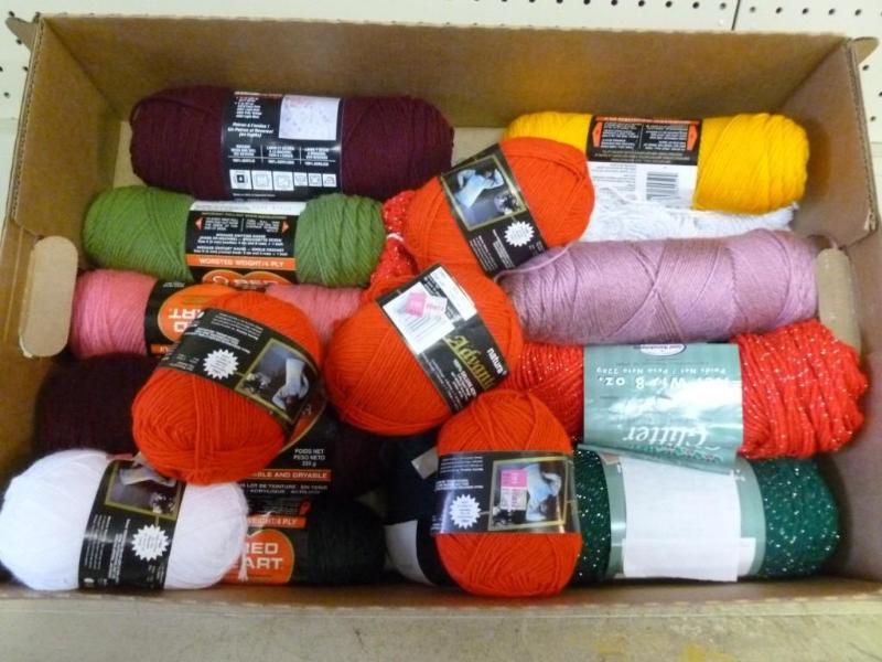 Lot of fifteen new rolls of yarn....