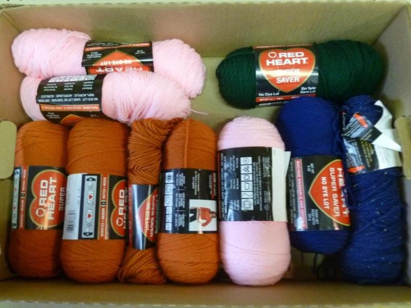 Lot of nine new rolls of yarn....