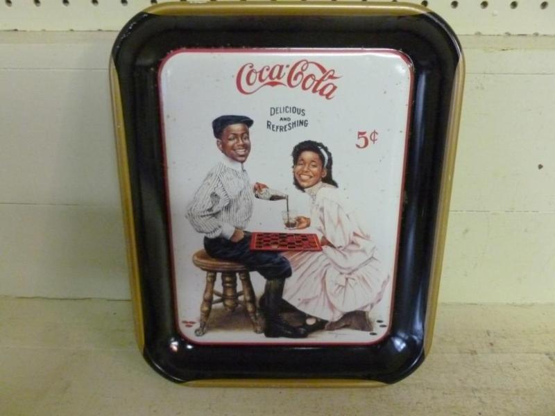 Coca-Cola metal serving tray that m...
