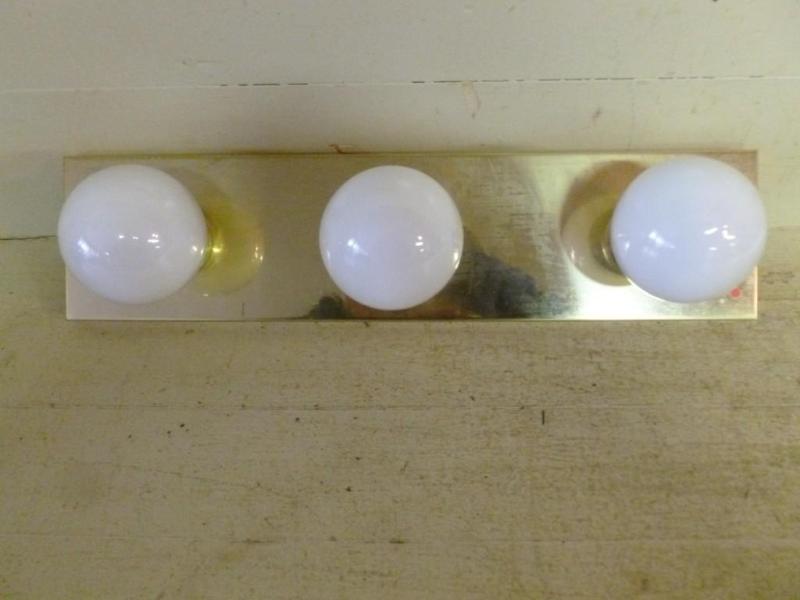 Brass plated metal hard wired bathr...