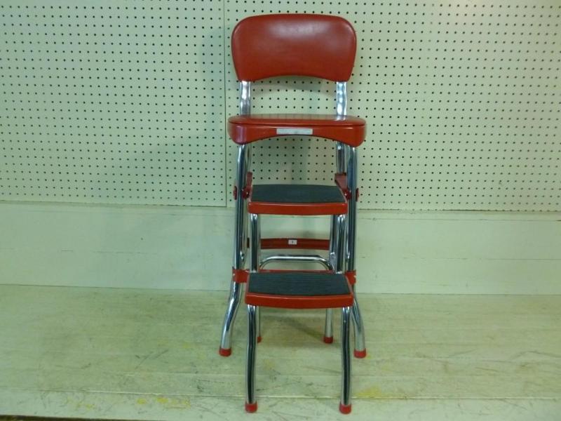 Cosco retro red kitchen stool that ...