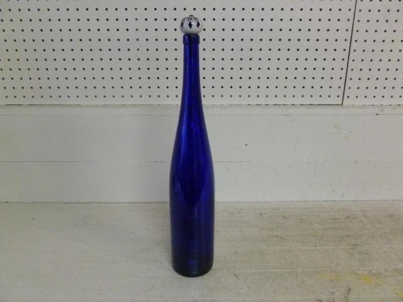 Large decorative cobalt blue glass ...