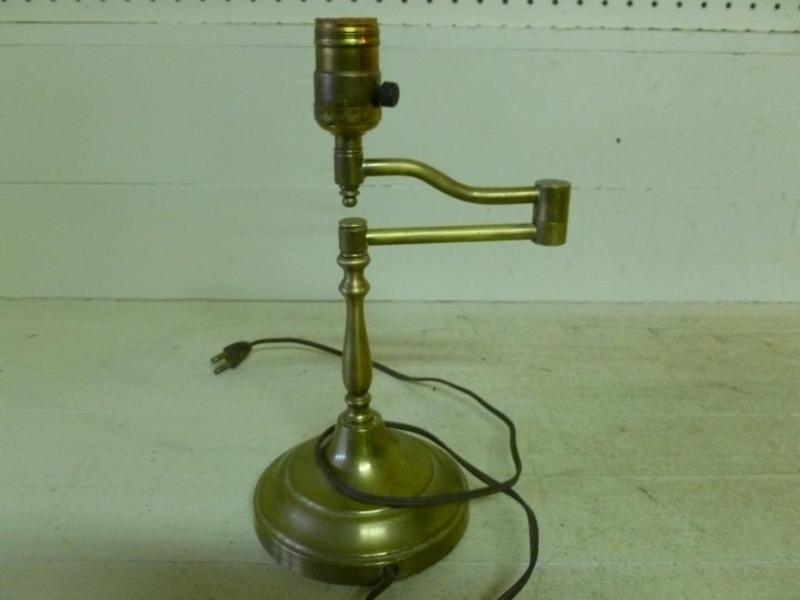 Vintage adjustable brass desk lamp ...