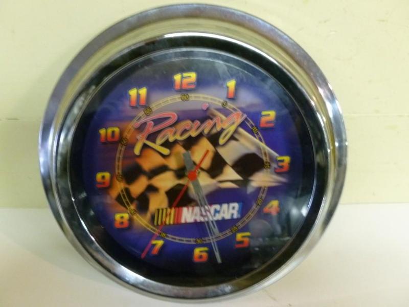 Collectible NASCAR racing wall cloc...