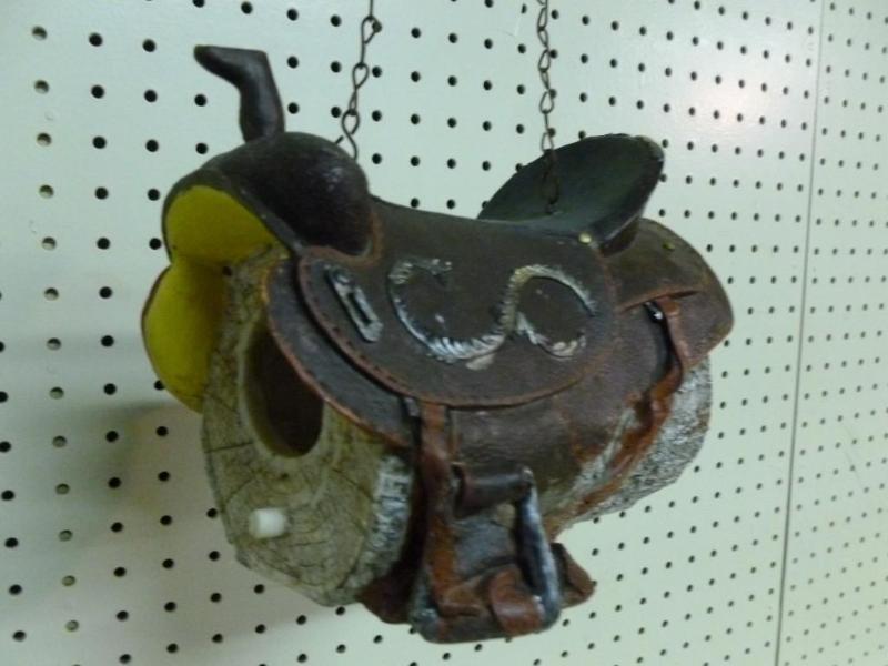 Beautiful molded resin horse saddle...
