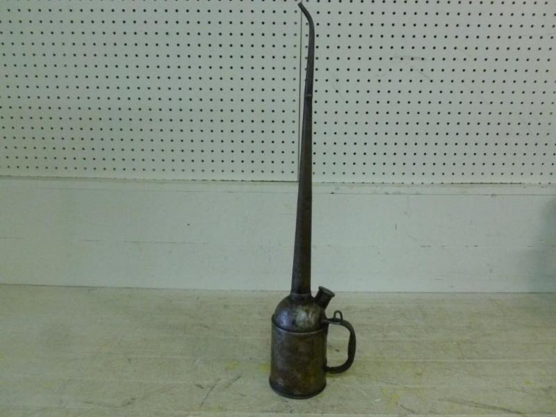 Large vintage metal railroad oiler ...