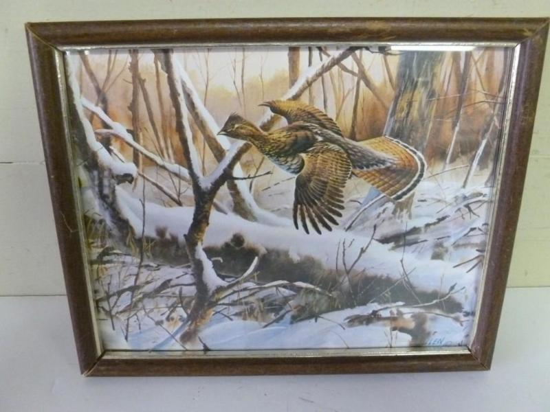 Killen - Grouse wood framed print t...