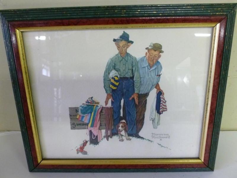 Beautiful Norman Rockwell wood fram...