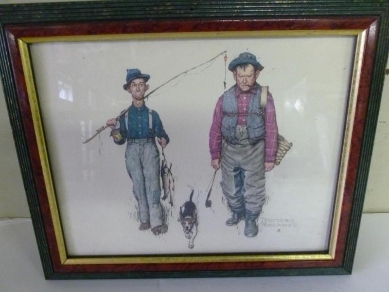 Beautiful Norman Rockwell wood fram...