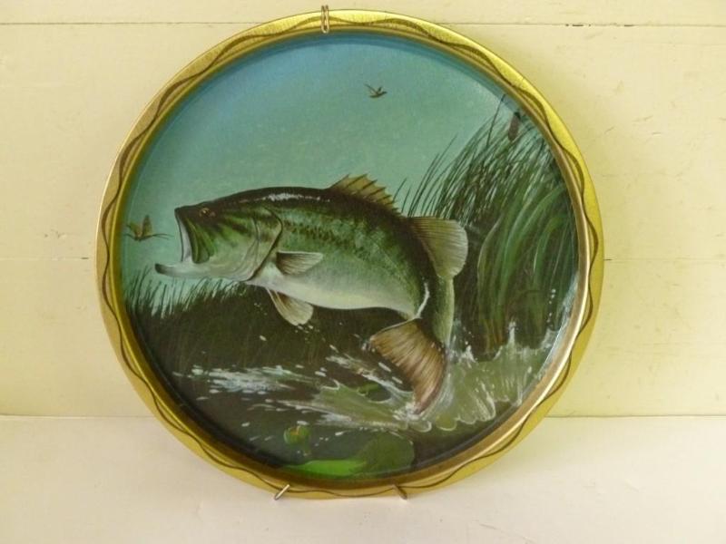 Vintage large mouth bass image meta...